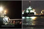 ship collided with fishing boat at ponnani coast 2 fishermen went missing