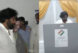 Lok Sabha Elections 2024: Jana Sena Party chief Pawan Kalyan casts his vote, video goes viral [watch] NTI
