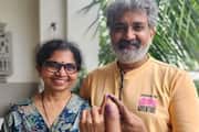 SS Rajamouli rushed from Dubai to Hyderabad polling booth to cast his vote in Telangana Lok Sabha elections 2024 vvk