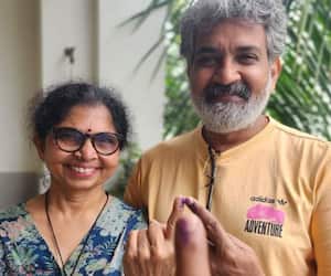 SS Rajamouli rushed from Dubai to Hyderabad polling booth to cast his vote in Telangana Lok Sabha elections 2024 vvk