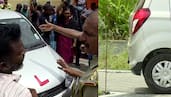 Driving test under police guard during protest; MVD officer's daughter also failed the test, Complaint 