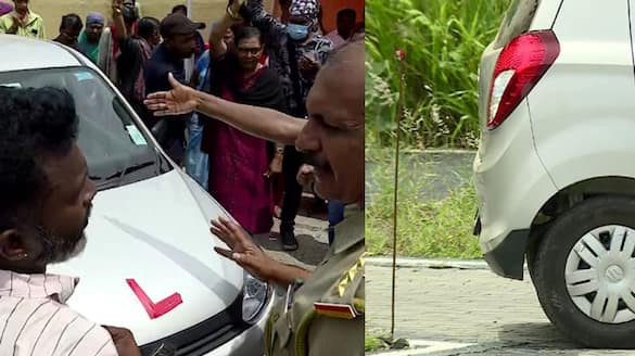 Driving test under police guard during protest; MVD officer's daughter also failed the test, Complaint 