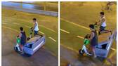 Video of youths carrying a sofa on electric scooter goes viral 