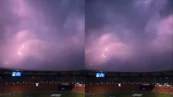 IPL 2024: Lighting in Ahmedabad caught on camera as GT eliminated after rain mars KKR clash (WATCH) snt