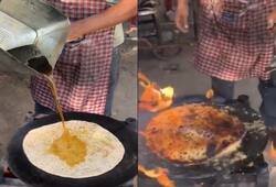 WATCH Viral video of man making paratha with diesel; Internet says "true recipe for cancer" RTM