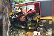 auto rickshaw and car collided two injured  