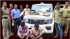 2 arrested with ganja in thrissur
