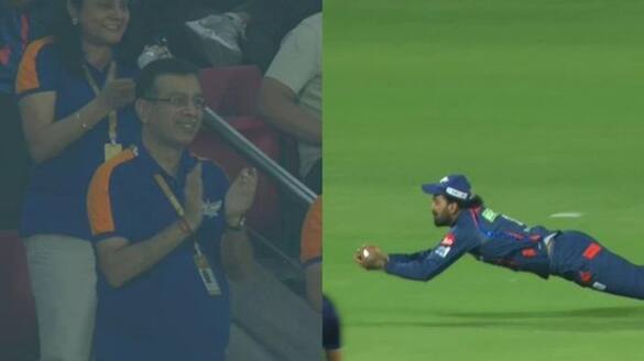 watch video sanjiv goenka reaction after kl rahul took a stunner