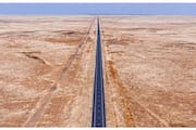 240 km World s Longest Straight Highway in Saudi Arabia 
