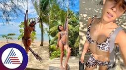 Kirik Parrty Fame Samyuktha Hegde Looks Stunning and Hot in a Bikini See Pics gvd