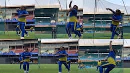MS Dhoni Bowling Practice in net Session ahead of RCB vs CSK 68th IPL Match at Chinnaswamy Stadium rsk