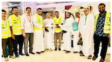 hearty reception for first group of hajj pilgrims from Kerala 