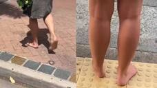 australians walking barefoot in streets is this normal video 