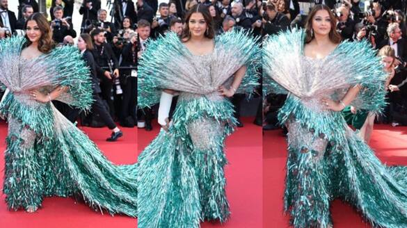 Aishwarya Rai Bachchans in blue gown in Cannes 2024