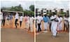 minister meiyanathan played cricket at sports inauguration event in pudukkottai vel