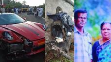 Porsche car and bike collided in Malappuram 18 year old died scooter accident in Kasaragod couple died