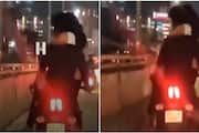 The journey of the young man with the young woman on his lap through the flyover; The police found both of them, the incident happened in Bengaluru