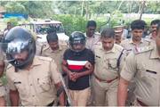 Husband arrested for killing wife; During the anger of the locals, he was brought with a helmet and evidence collection 