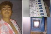 video in which man polls his vote for eight times for bjp in uttar pradesh polling booth