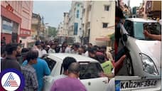 Bengaluru Malleshwaram terrible accident Car Collision to bike and one death sat
