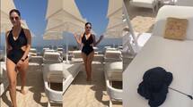 Sunny Leone Swims in Dubai poll sensation Summer Vacation video goes viral ckm