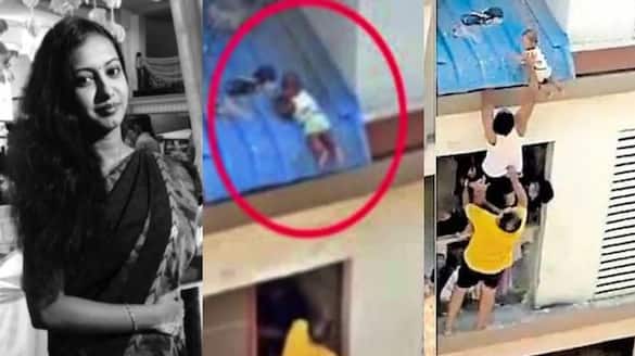 33 year old chennai Woman whose baby fell on sunshade hangs to death after social media attack