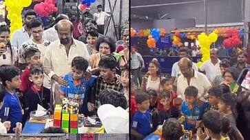 Rajinikanth Grandson Ved Birthday : கிரிக்கெட் கிரவுண்டில் பேரனின் ...