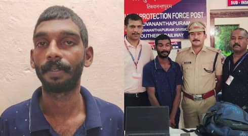 Accused of theft in train arrested in trivandrum, laptop bag found