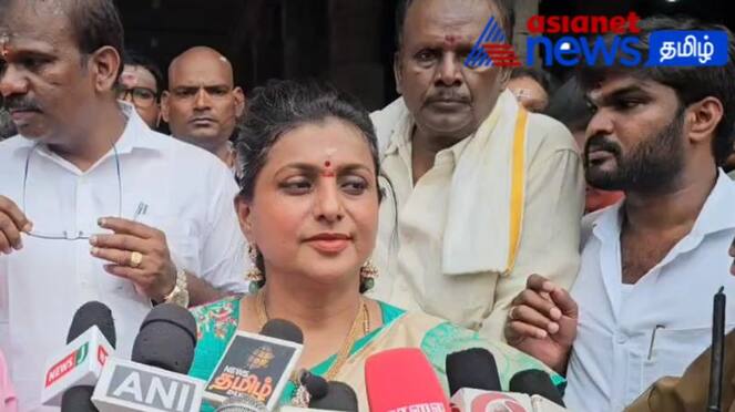 Actress Roja Selvamani visit tiruvannamalai annamalaiyar temple gan