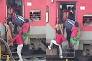 in train people traveling in steps dangerous video 