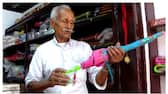 95 year old human rights activist grow vasu making umbrellas for livelihood