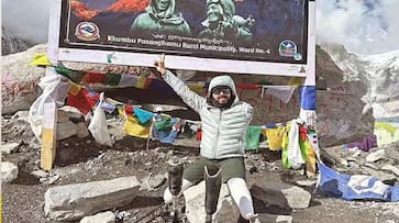 Tinkesh Kaushik becomes worlds first triple amputee to climb Mount Everest base camp iwh