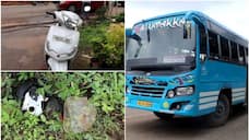 private bus  scooter accident in kodungallur retired SI died