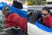 mvd charge sheet against youtuber sanju techy on Swimming pool inside car case 