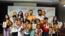 Chakochan and Suraj gifted 'Grrr' special mask and name slips to children vvk
