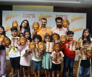 Chakochan and Suraj gifted 'Grrr' special mask and name slips to children vvk