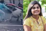 Woman catch chain snatcher in Public road-video