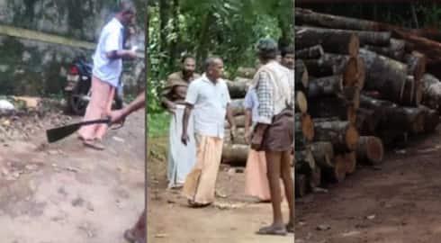 CPM local activists allegedly attack forest officers who came to probe tree felling in pathanamthitta 