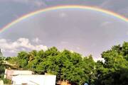 Coimbatore Mild Rain Created a beautiful rainbow videos viral in social media ans