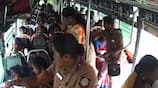 A woman who was traveling in a bus near Theni suffered a head injury when she slipped and fell. CCTV footage is going viral-rag