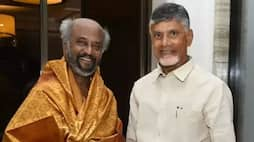 Chandrababu naidu sworn in ceremony super star rajinikanth and latha rajinikanth reached andhra ans