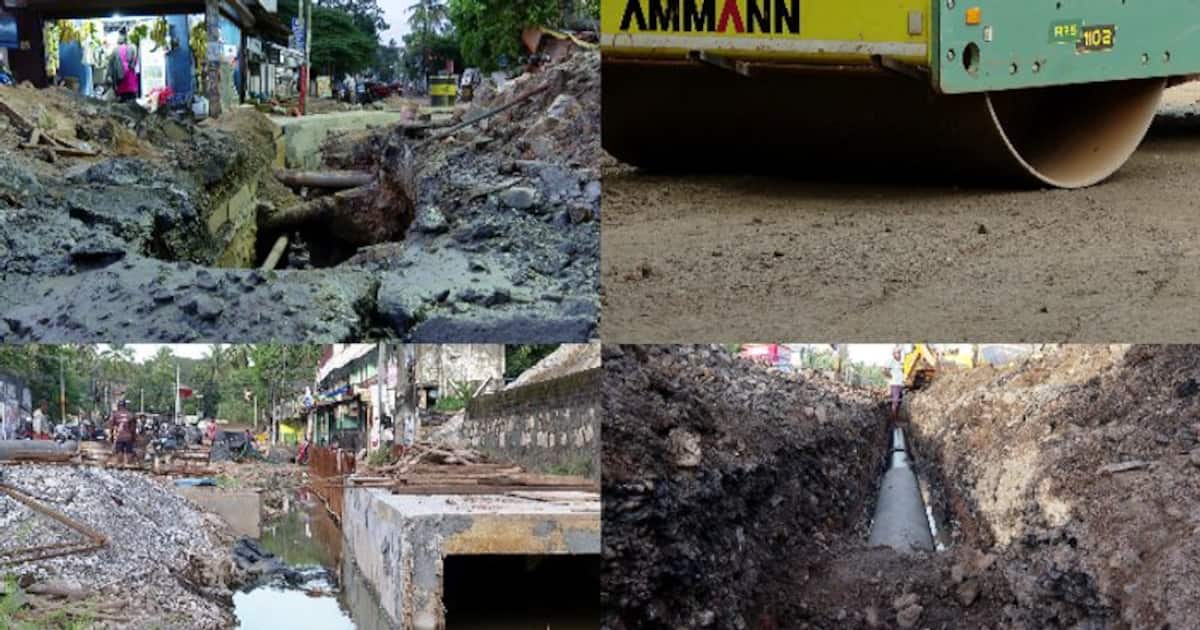 Kerala Only 2 out of 12 smart roads completed in Thiruvananthapuram