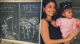Anushka Sharma, daughter Vamika indulge in art as actor shares blackboard drawing, fans react with hearts osf