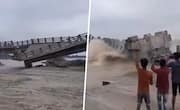 Bihar Portion of bridge on Bakra river collapses before inauguration in Araria, WATCH shocking videos snt