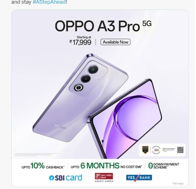 OPPO A3 Pro is a step ahead in user experience: Damage-proof body, exciting tech upgrades sgb