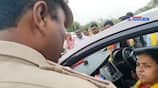 The wife of the Andhra minister chastises the cop for making her wait and queries, "Who pays your salary?-rag