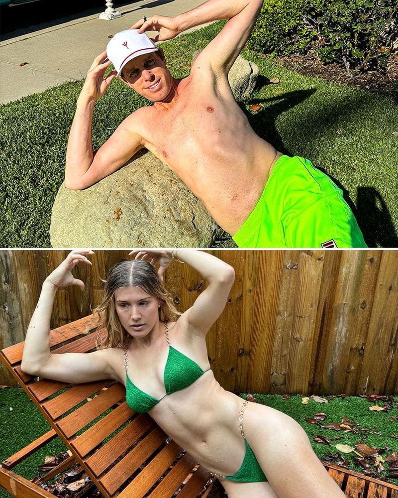 Genie Bouchard Green Bikini photoshoot gets mocked by Sam Querrey san