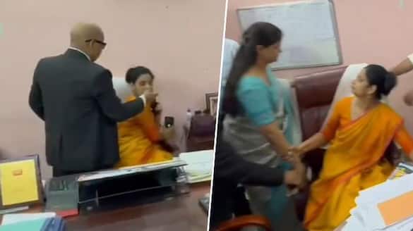 Prayagraj school principal pulled from chair, forced out of office; video goes viral (WATCH) gcw