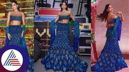 Janhvi Kapoor Stuns In A Gorgeous Peacock Feather-Embellished Lehenga At Anant And Radhika Sangeet Ceremony skr