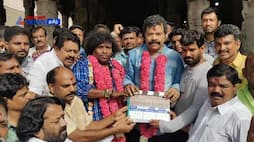 Actors Yogi Babu and Ravi Maria visited Sami's darshan at Arunachaleswarar Temple, Tiruvannamalai-rag